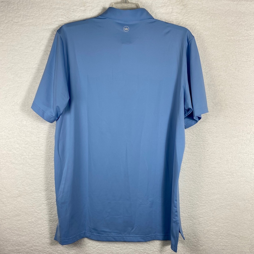 Peter Millar The Grove XXIII Summer Comfort Polo Shirt Mens L Blue Short Sleeve - Picture 3 of 10